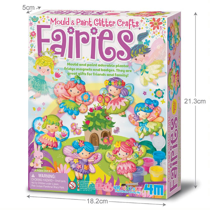 Glitter Fairy Mould and Paint Kids Craft Set
