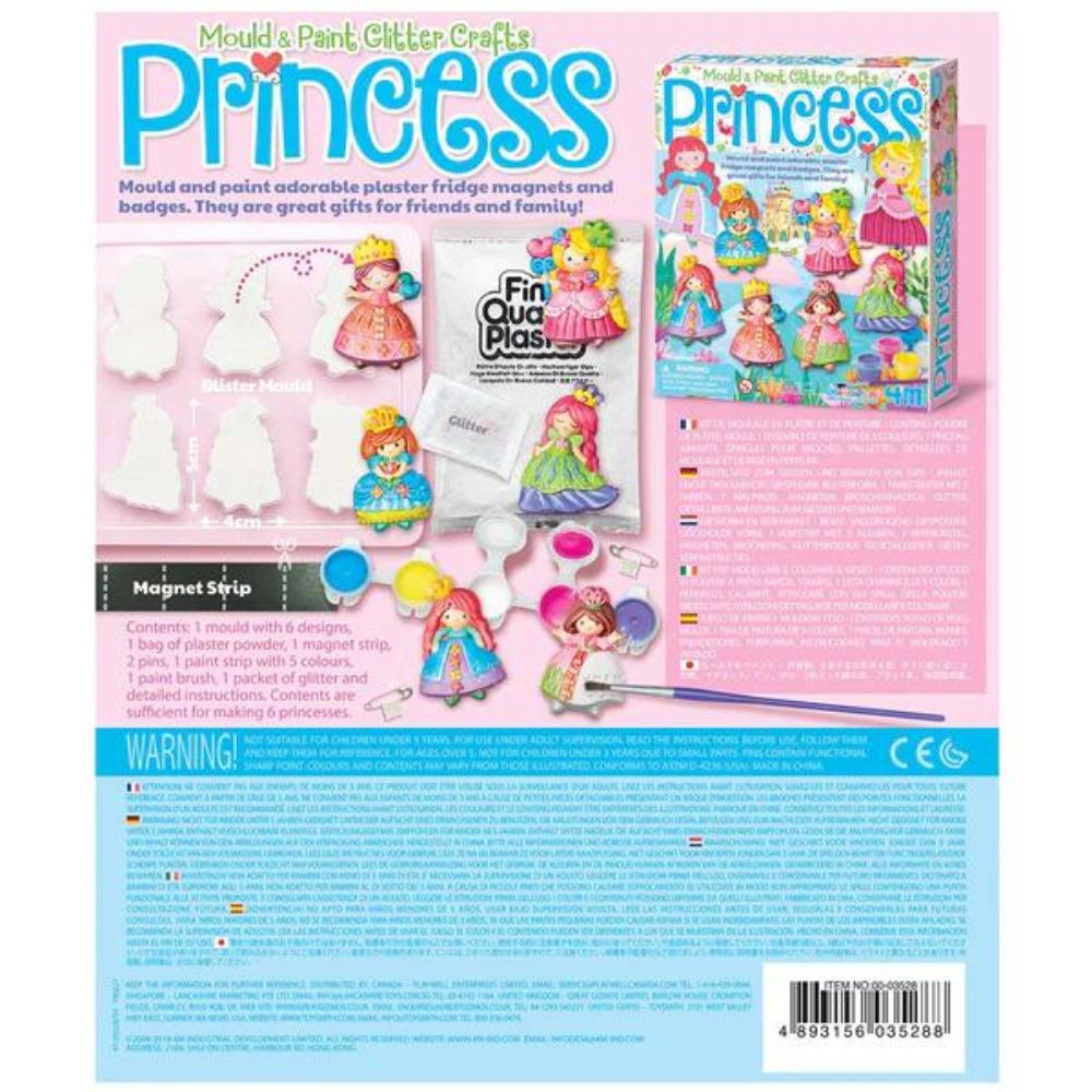 Glitter Princess Mould & Paint Kids Craft Kit