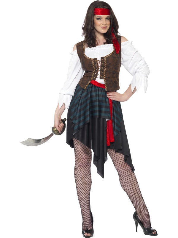 Womens Fever Sultry Pirate Costume Pirate Fancy Dress