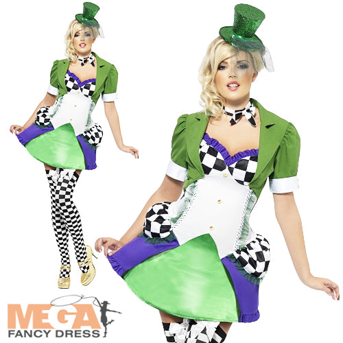 Fever Miss Hatter Costume Storybook Fancy Dress