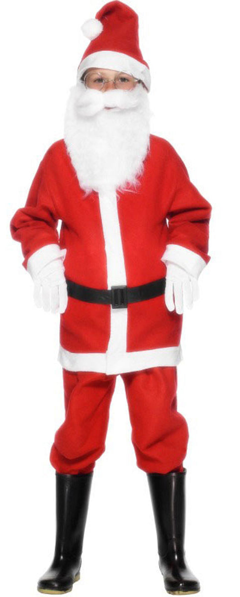 Kids Santa Claus Costume Christmas Fancy Dress