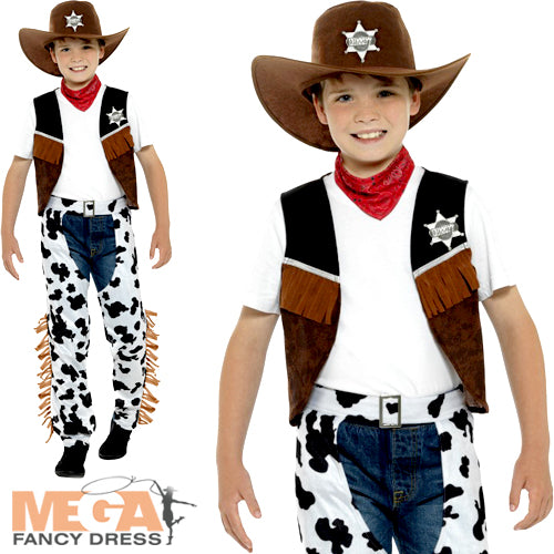 Texan Cowboy Boys Fancy Dress Western Fancy Dress