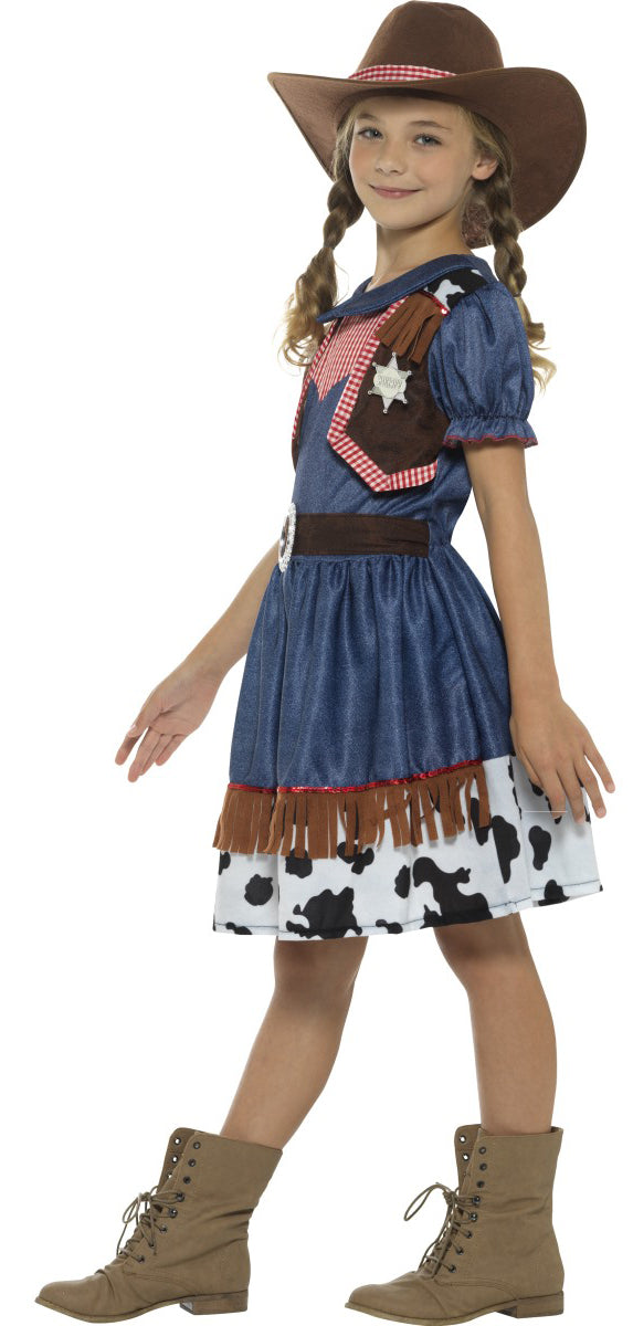 Texan Cowgirl Girls Costume Western Fancy Dress