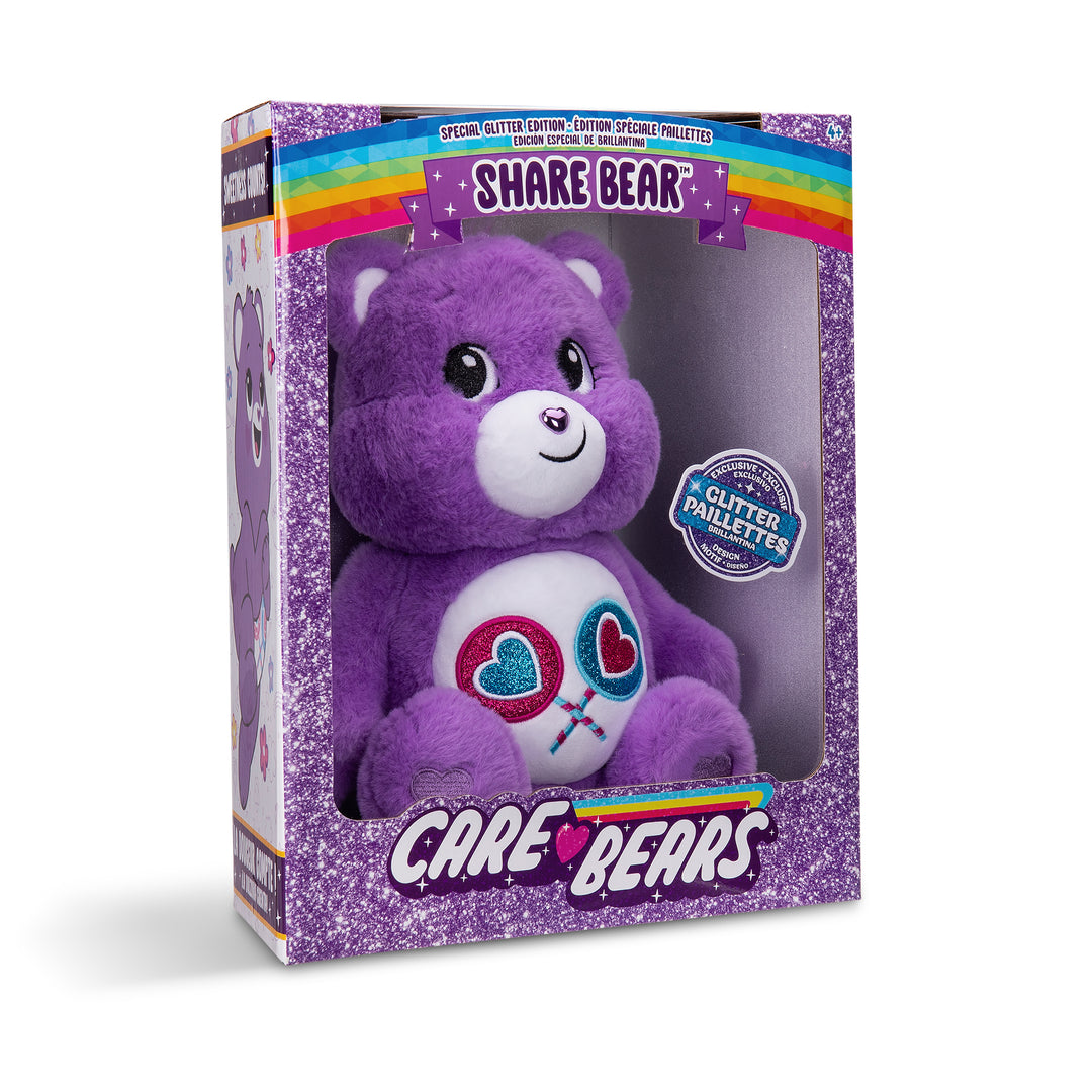 35cm Glitter Cheer Share Bear Boxed