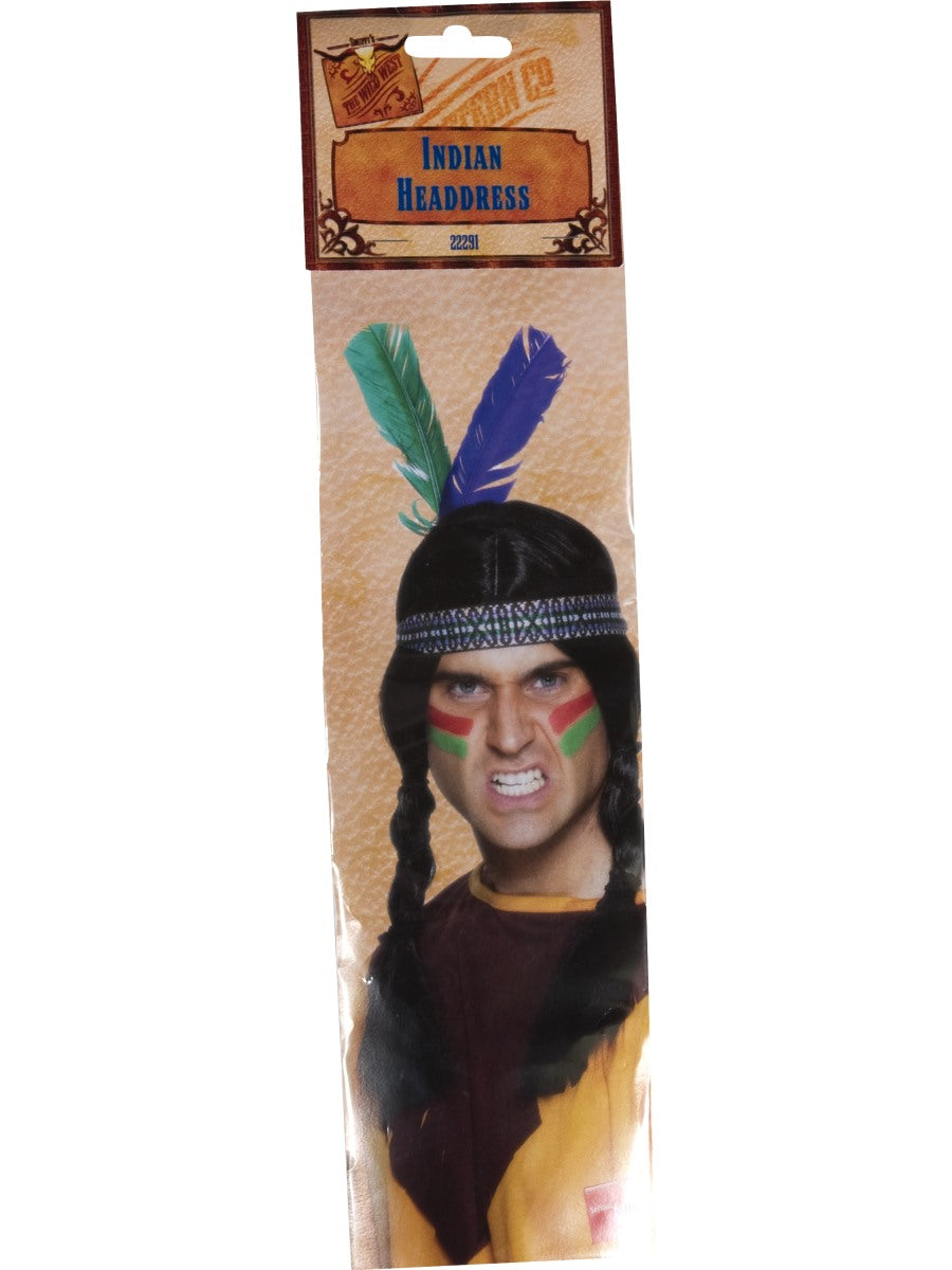 Native American Inspired Feathered Headband Cultural Accessory