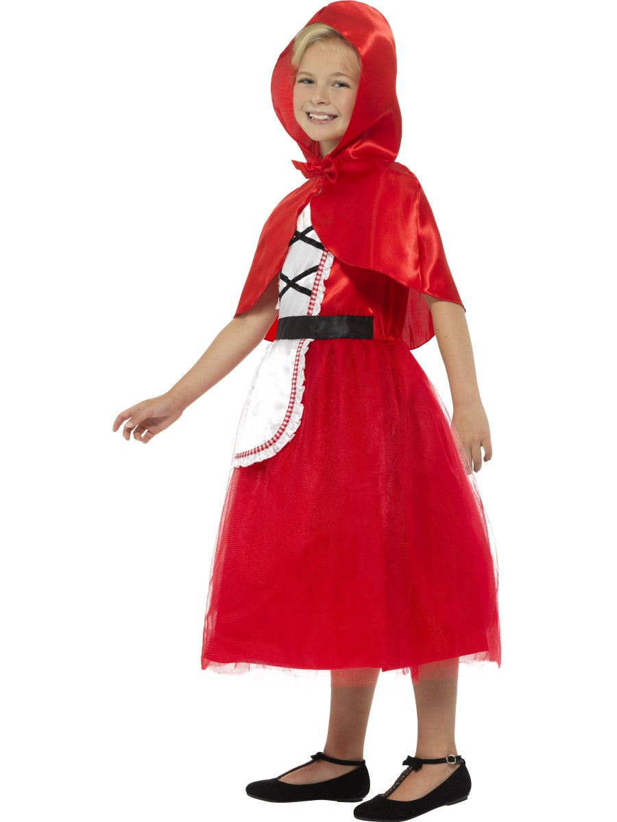 Deluxe Red Riding Hood Girls Fancy Dress Fairy Tale Fancy Dress