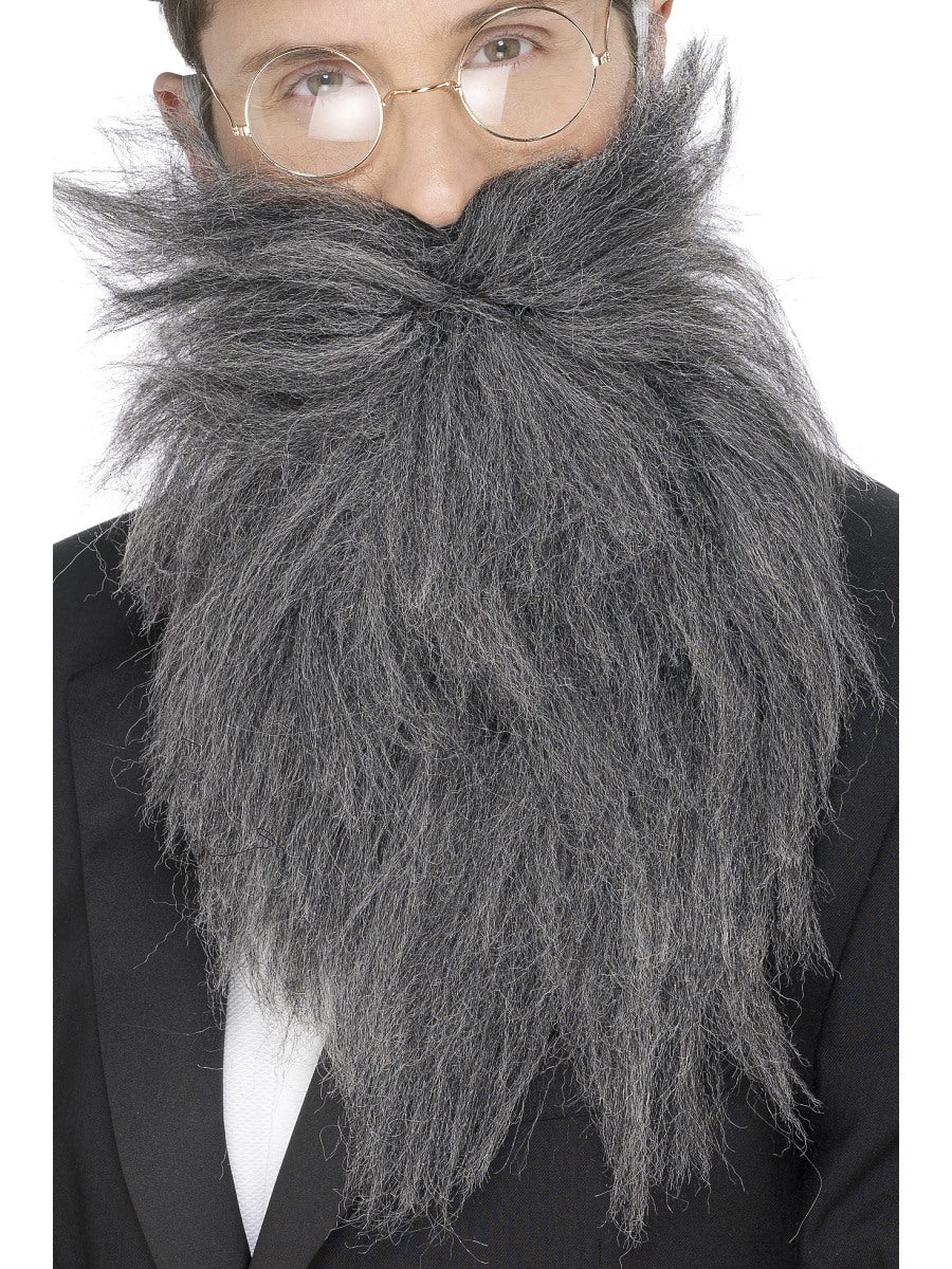 Grey Long Beard & Tash Adults Costume Accessory