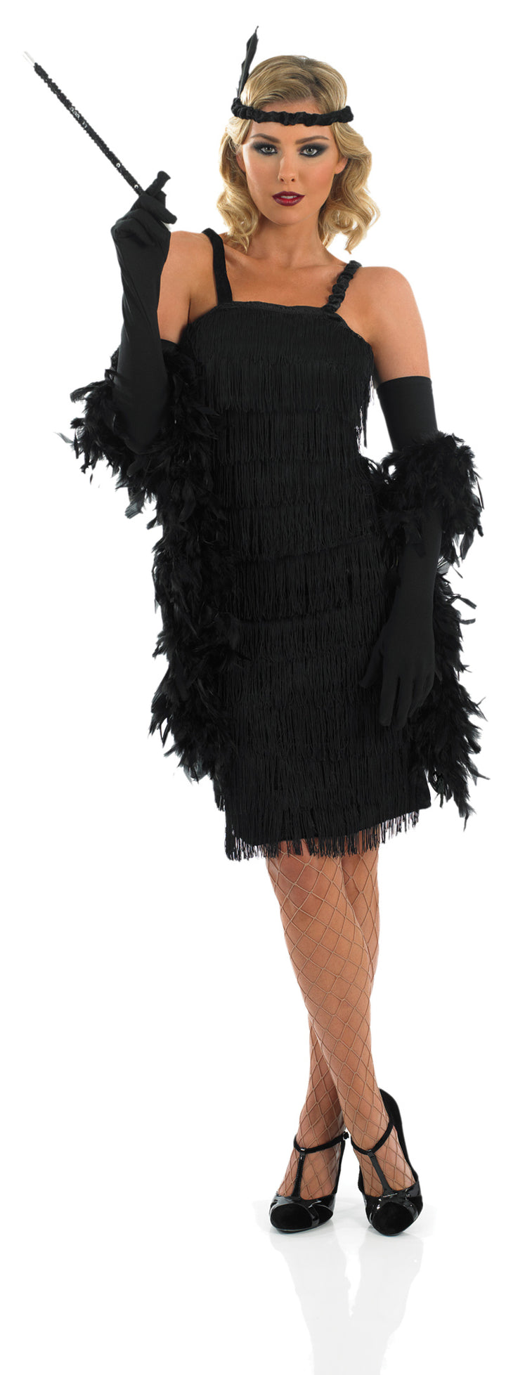 Women's Roaring 20s Black Flapper Costume