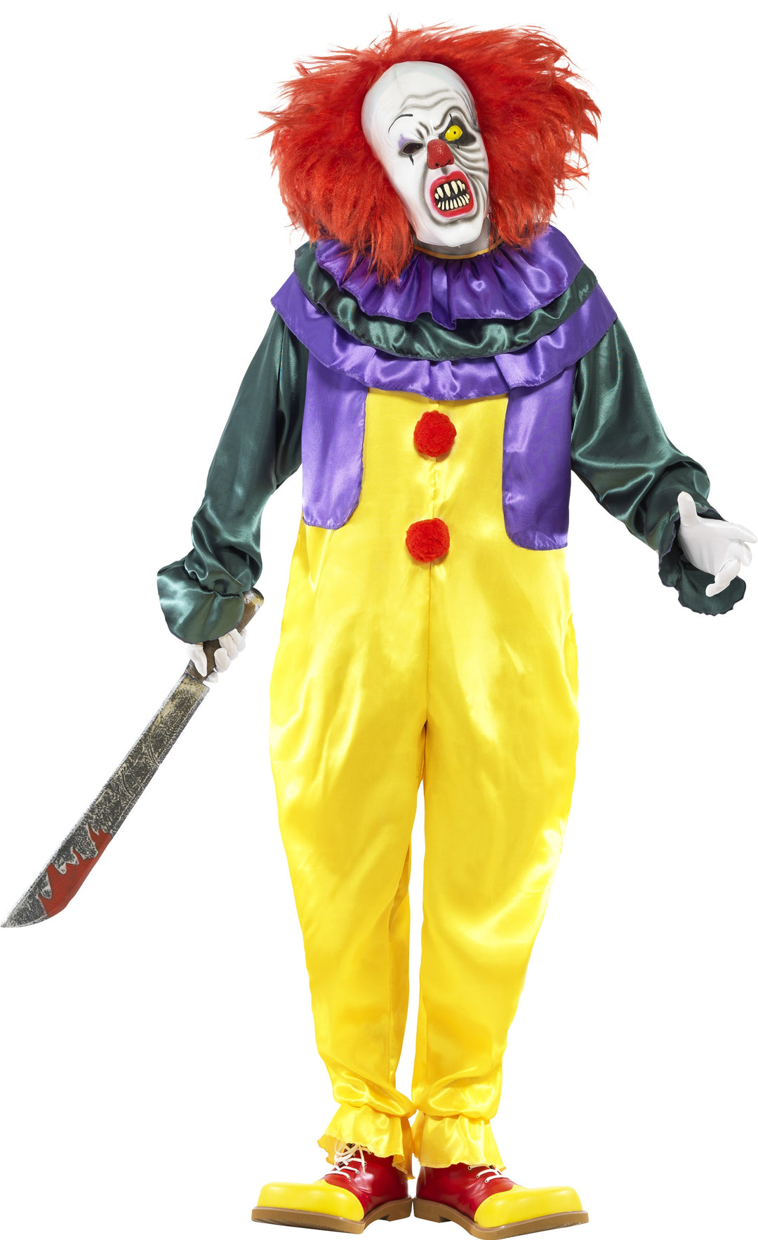 Men's Classic Horror Clown Halloween Costume