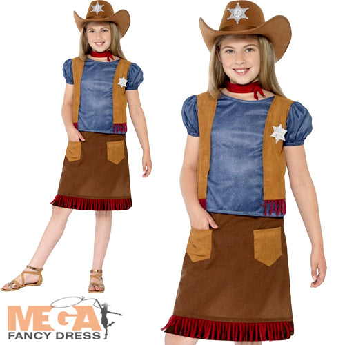 Girls Cowgirl Western World Book Day Costume