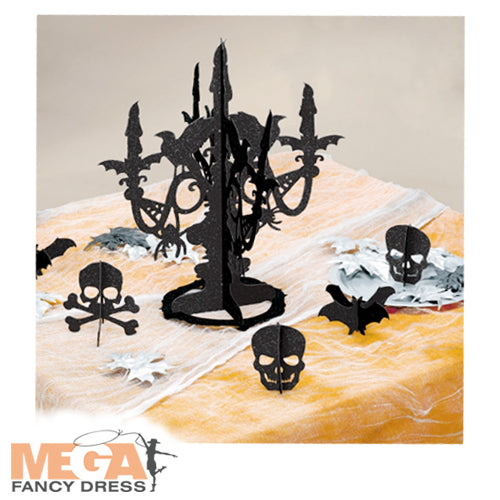 Shocktails Black Glitter Candelabra