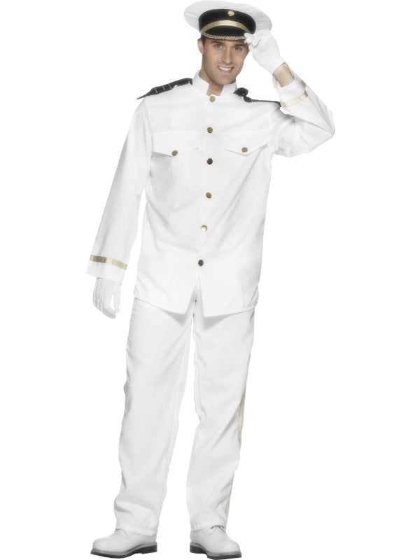 Men's Nautical Captain Fancy Dress Costume
