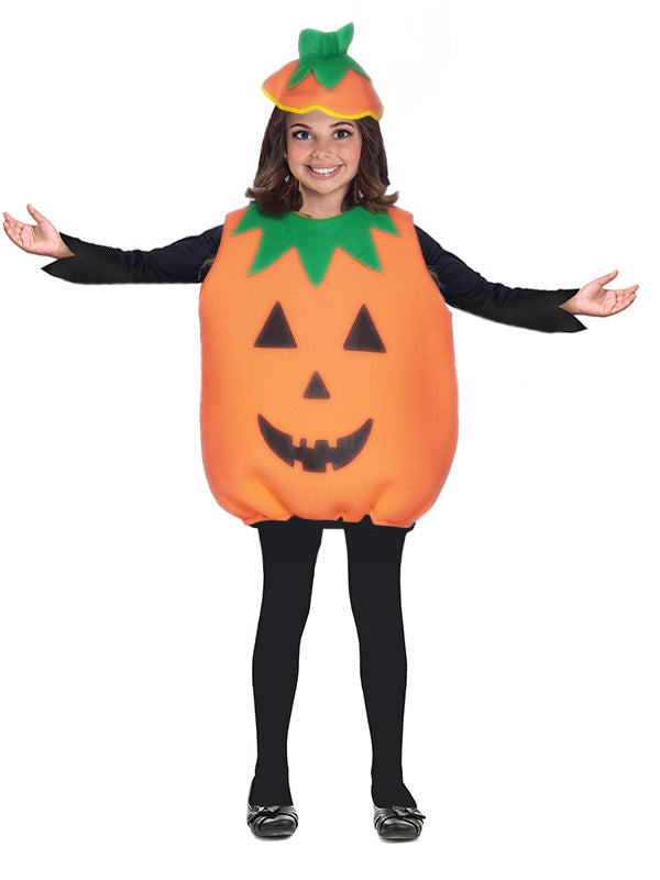 Kids Boys Girls Pumpkin Halloween Fancy Dress Costume Outfit with Hat