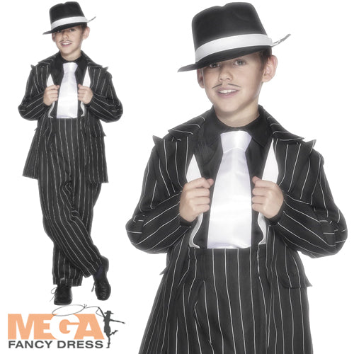 Boys Zoot Gangster 1920s Mafia Suit Costume