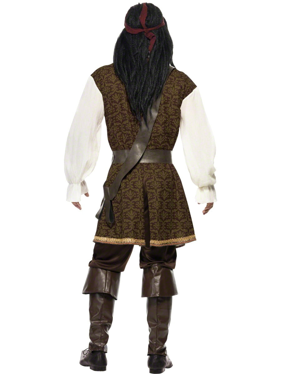 Men's Deluxe Buccaneer High Seas Pirate Halloween Costume