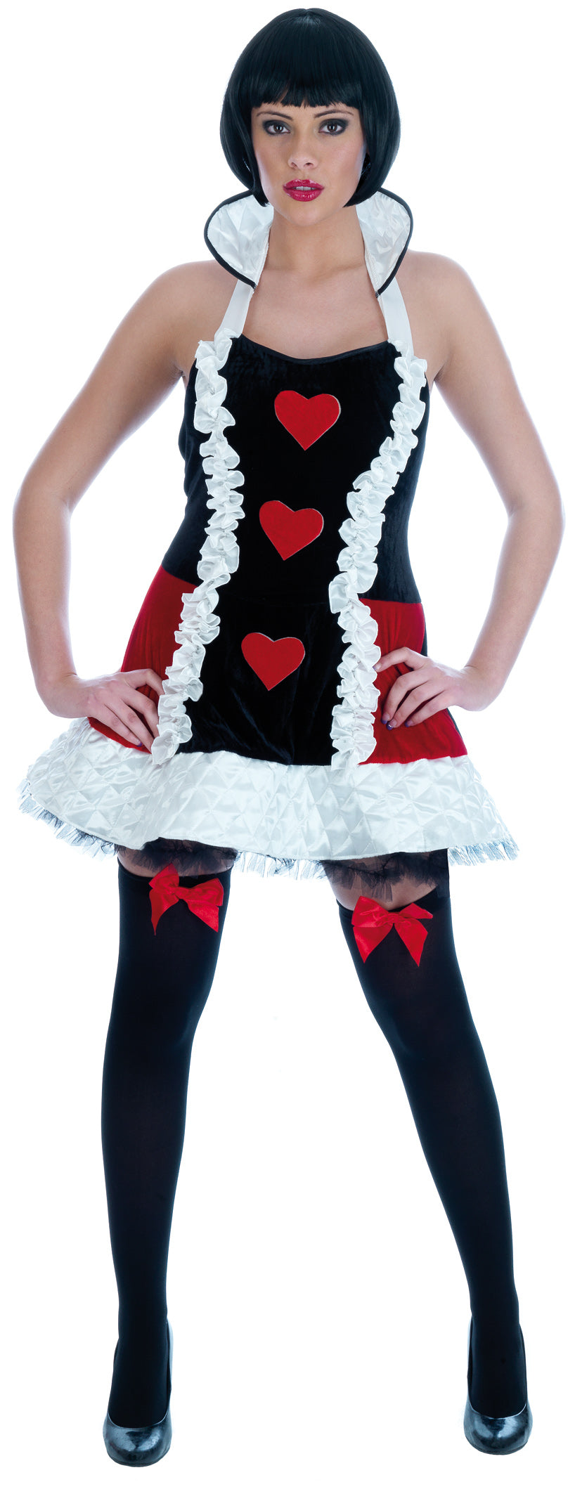 Women's Queen of Hearts Fairy Tale Fancy Dress Costume