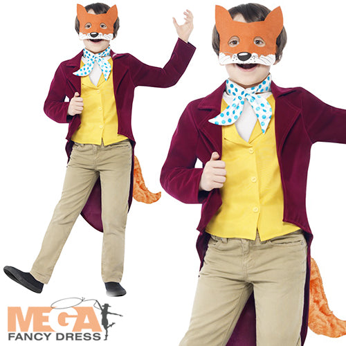 Boys Roald Dahl Fantastic Mr Fox Book Character Fancy Dress Costume
