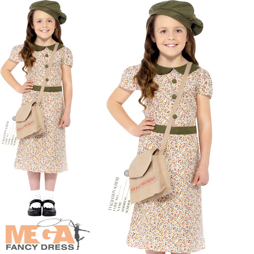 Shop Historical Girls Evacuee Book Week Costume Mega Fancy Dress Mega Fancy Dress UK