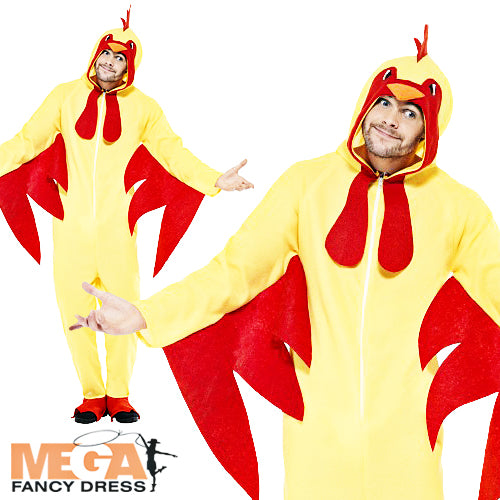 Farm Animal Adults Chicken Fancy Dress Costume