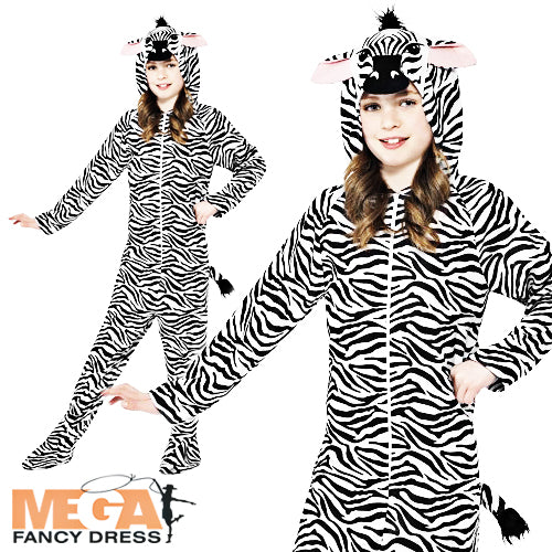 Kids Zebra Animal Zoo Costume