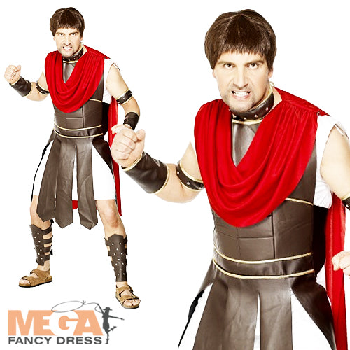 Men's Roman Centurion Gladiator Movie Character Romans Costume