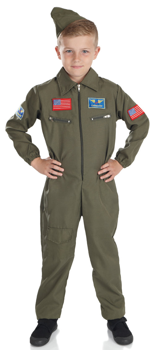 Boys Air Cadet Aviator Military RAF Pilot Army Costume