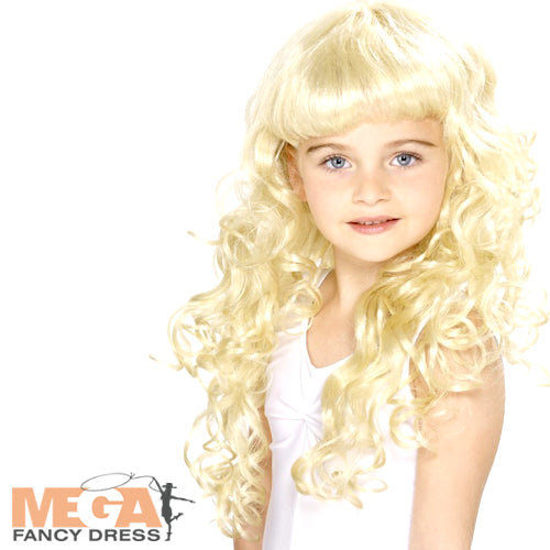 Girls Blonde Fairytale Princess Wig