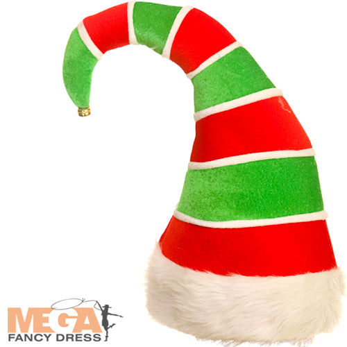 Deluxe Funny Elf Hat Whimsical Christmas Costume Accessory