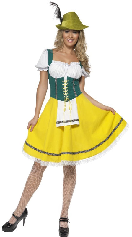 Ladies Bavarian German Maid Beer Oktoberfest Fancy Dress Costume