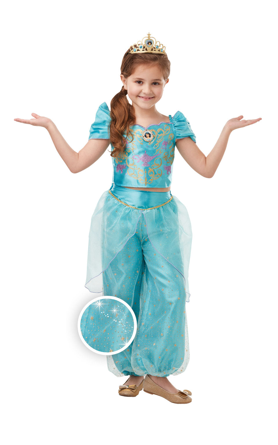 Glitter and Sparkle Jasmine Girls Costume