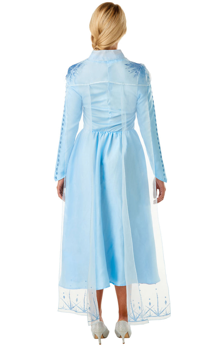 Ladies Frozen Disney Princess Elsa Fairy Tale Fancy Dress Costume