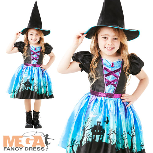 Halloween Girls Moonlight Witch Costume