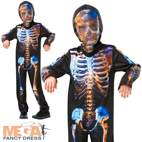 Kids Skeleton Fancy Dress Costume