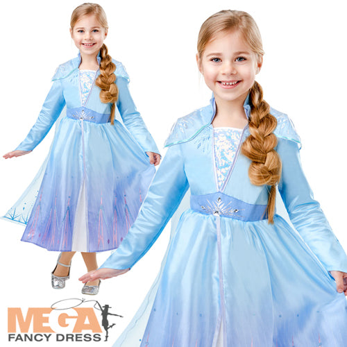 Girls Deluxe Princess Elsa Disney Frozen 2 Costume