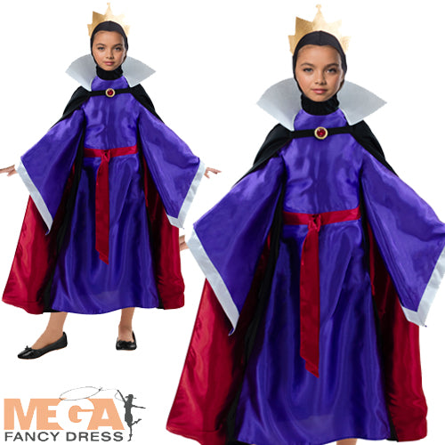 Girls Evil Queen Fairy Tale Disney Snow White Book Day Costume