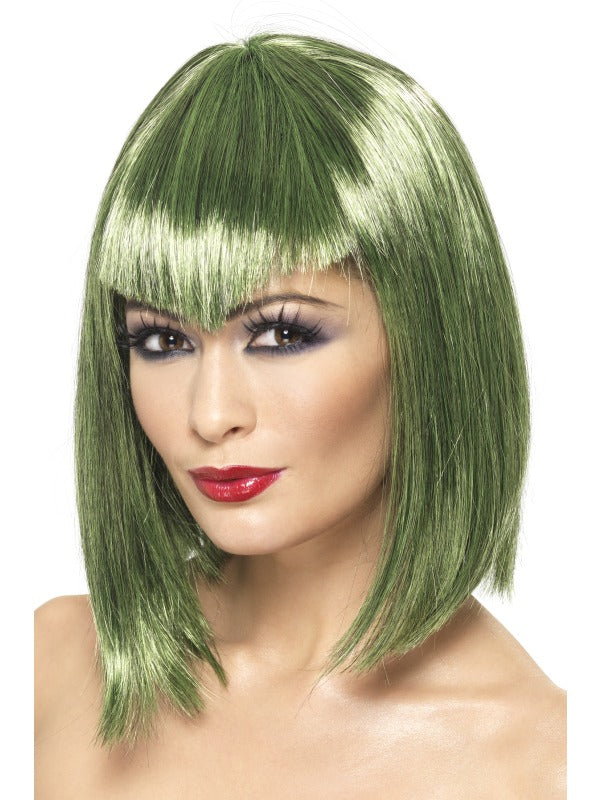 Ladies Halloween Vampiress Green Vampire Wig Costume Accessory