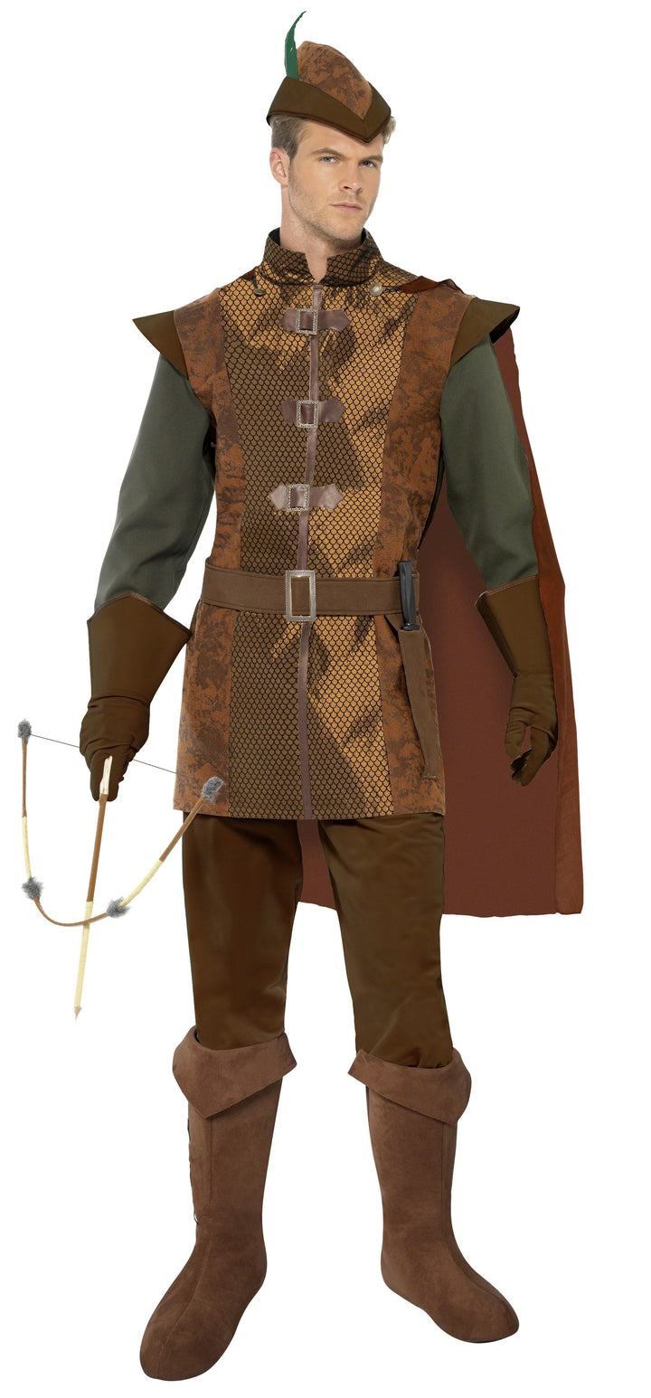 Men's Medieval Prince Robin Hood Hunter Book Day Costume