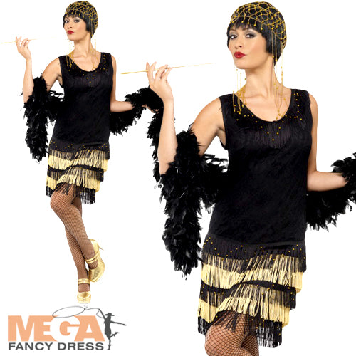 1920s Fringed Flapper Ladies Costume