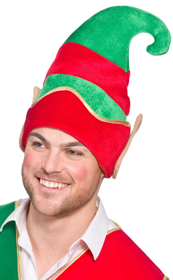 Deluxe Elf Hat with Ears Christmas Helper Accessory