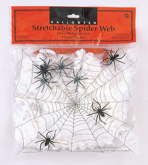Halloween Spooky Horror Stretchable Large Spider Web Party Decoration