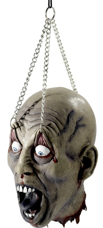 Halloween Zombie Hanging Dismembered Head Costume Party Accessory