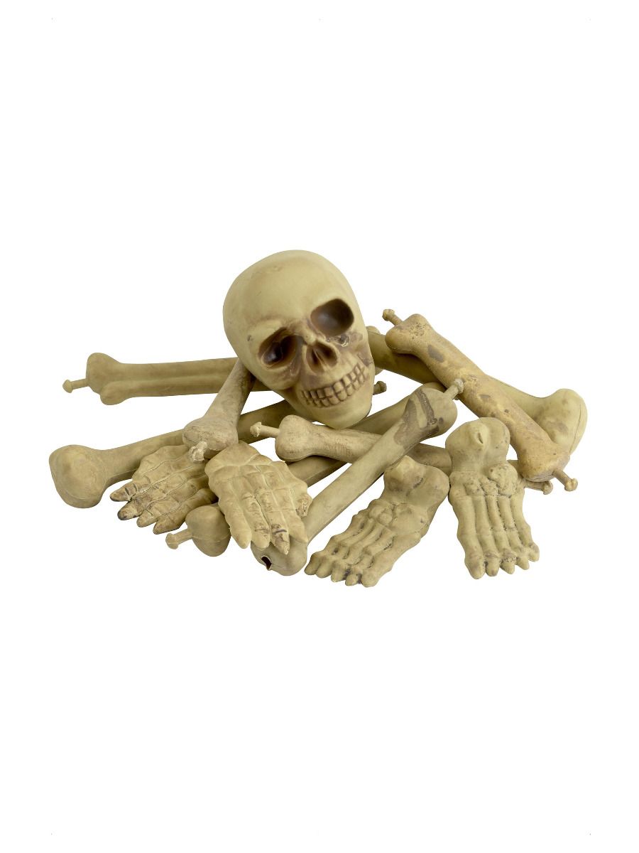 Bag of Bones + Skull Halloween Decoration
