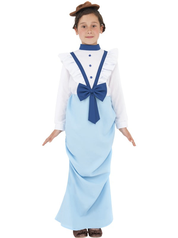 Girls Posh Rich Victorian Fancy Dress School World Book Day Costume