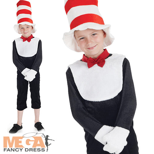Boys World Book Day Cat in a Hat Childs Costume