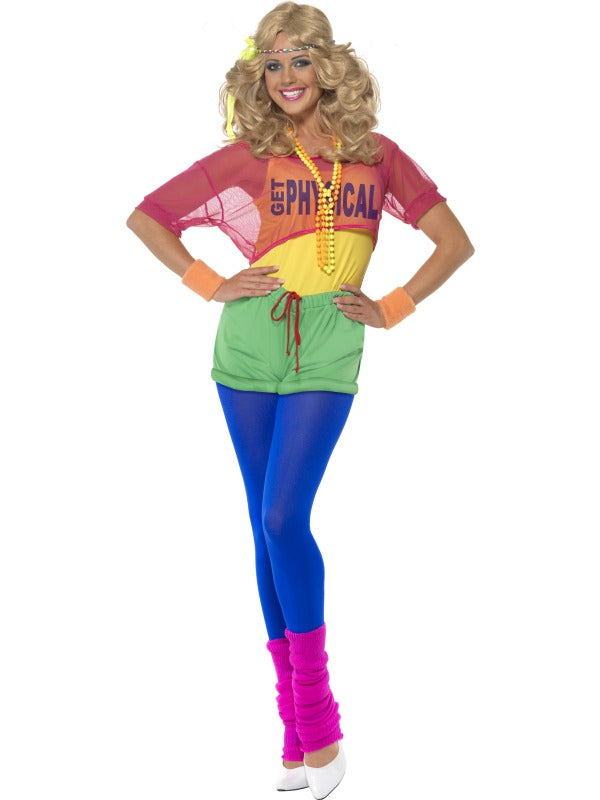 Fitness Let's Get Physical Aerobics Instructor Costume