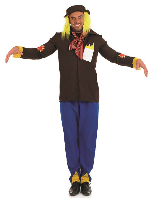 Mens Scarecrow Worzel Gumidge Fairy Tale Book Day Fancy Dress Costume