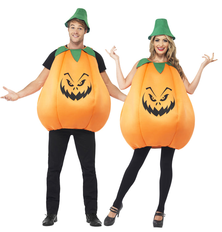 Orange Pumpkin Novelty Halloween Fancy Dress Costume Unisex