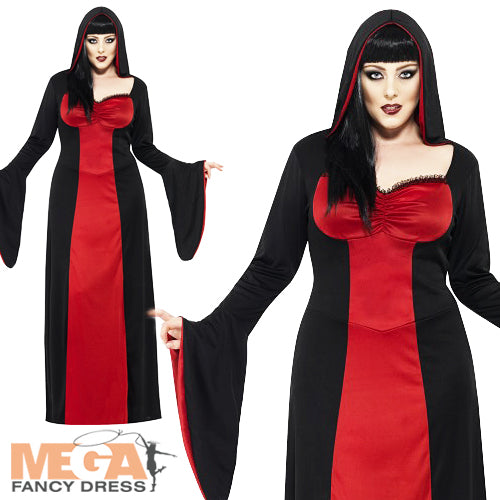 Ladies Plus Size Halloween Horror Vampire Temptress Costume