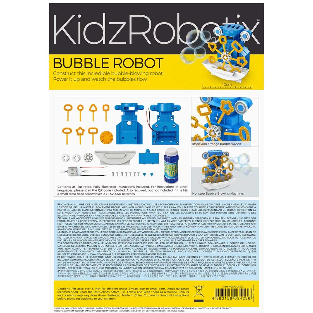 KidzRobotix Bubble Marker Robot STEM Toy
