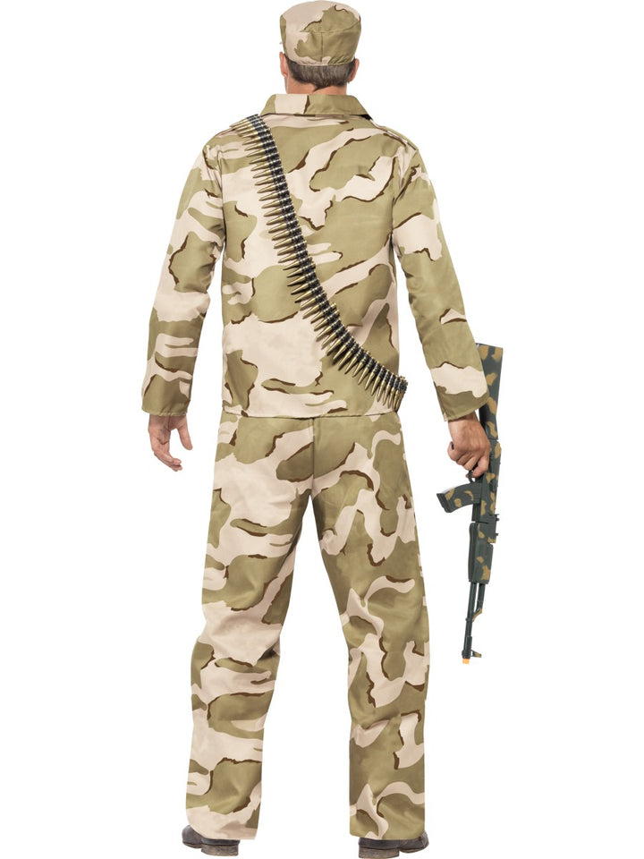 Men's Commando Camouflage Military Soldier Cadet Costume
